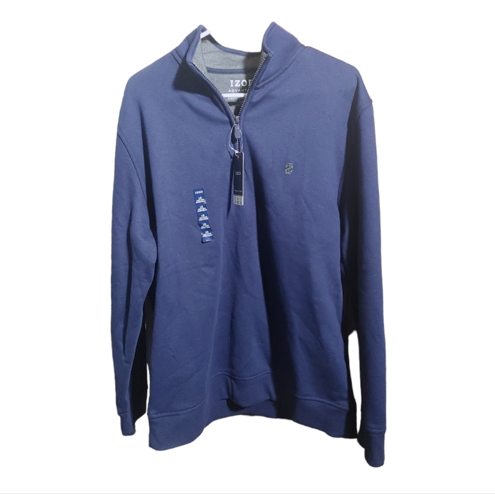 New! IZOD guys size large quarter zip pullover